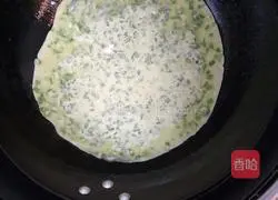 Illustration of how to make chive egg pancake 6