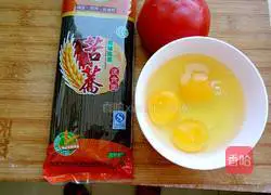 Tomato, egg and tartary buckwheat noodles Illustration of how to make noodles 1