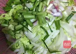 Illustration of how to make cabbage and pork dumplings 3