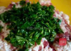 Illustration of making purslane dumplings 4