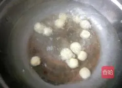 Sweet potato glutinous rice balls and sago dew Illustration of how to do it 11