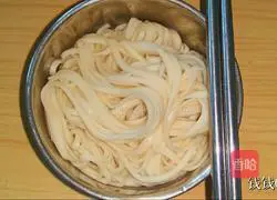 Illustration of how to make simple cold noodles (fried soybean noodles) 6