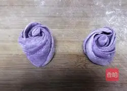 Illustration of how to make purple sweet potato bud steamed buns 8