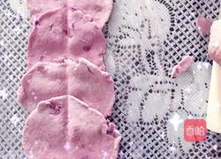 Purple sweet potato Illustration of how to make rose steamed buns 4
