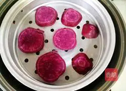 Bean Paste and Purple Sweet Potato Glutinous Rice Cake Practice illustration 3