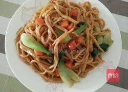 Oyster sauce Illustration of how to make noodles with tomato sauce 9