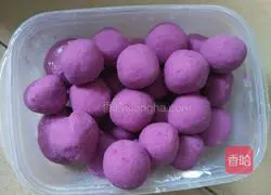 Illustration of how to make colorful glutinous rice balls 6