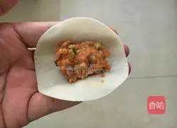 Illustration of how to make pork and mushroom dumplings 6