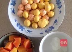Illustration of how to make fruit glutinous rice balls 2