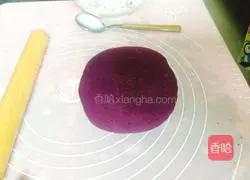 Illustration of how to make purple sweet potato buns 1
