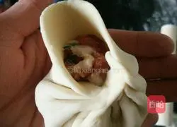 Illustration of how to make meat buns 9