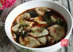 Illustration of how to make sour soup dumplings 7