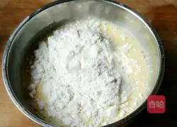 Milk Apple Illustration of how to make pancakes 7