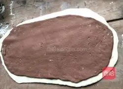 Illustration of how to make cocoa powder two-color steamed buns 7