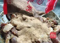 Illustration of how to make lotus leaf rice noodles and meat 7