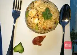 Illustration of how to make prawn fried rice 7