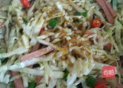 Illustration of how to make fried noodles 7