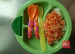 Illustration of how to make tomato and shrimp noodles 8