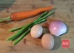 Illustration of how to make colorful vegetable bean dregs cake 1
