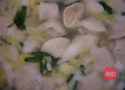 Illustration of how to make pork and cabbage dumplings 9