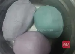Illustration of how to make colorful glutinous rice balls 3
