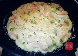 Illustration of the recipe for Five Meat Meat Shrimp Pepper Pancakes 7