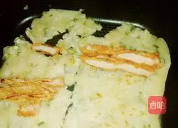 Illustration of how to make water chestnut vegetable burrito 7