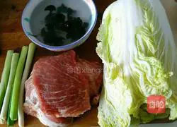 Illustration of how to make pork and cabbage dumplings 2