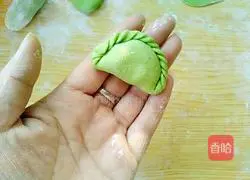 Illustration of making wheat ear dumplings 23