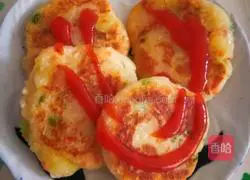 Illustration of how to make mashed potato cake 9