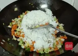 Colorful Egg Fried Rice Recipe Illustration 7