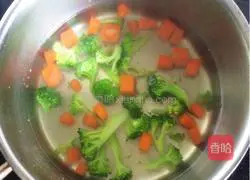 Illustration of how to make colorful vegetable pancakes 3