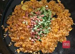 Chili sauce cheese fried rice Practice illustration 5