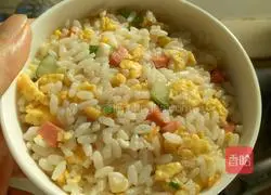 Illustration of how to make cat fried rice 9