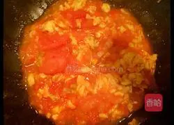 Illustration of how to make tomato and egg noodles 8