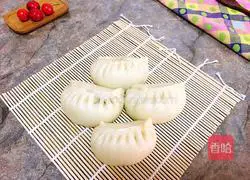 Illustration of how to make eggplant and meat buns 19
