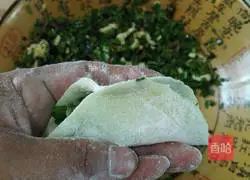 Illustration of how to make vegetarian and fresh stuffed dumplings 14