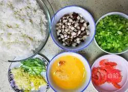 Celery, Shrimp and Egg Fried Rice Recipe Illustration 1