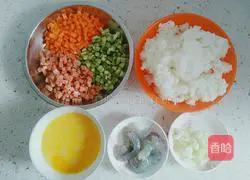 Assorted Shrimp Fried Rice Recipe Illustration 1