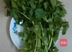 Illustration of how to make watercress dumpling soup 1