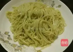 Illustration of how to make scallion oil noodles 10