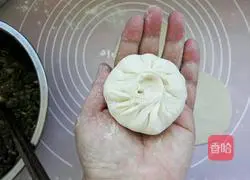 Illustration of how to make green bean buns 12