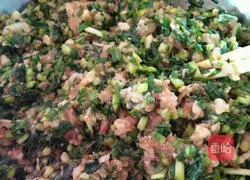 Illustration of how to make pork and leek dumplings 6