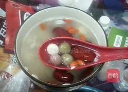 Illustration of how to make rice wine colored glutinous rice balls 5