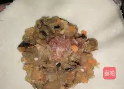 Illustration of how to make pork buns for beginners 10