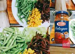 Illustration of how to make Pengpeng fried rice noodles 1