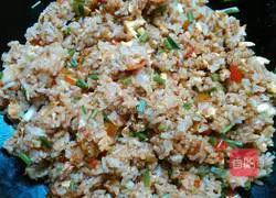 Illustration of how to make egg fried rice (chopped pepper version) 6