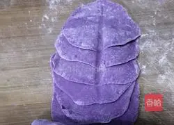 Illustration of how to make purple sweet potato bud steamed buns 7