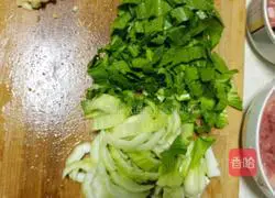 Illustration of how to make vegetable and beef fried rice 1