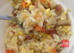 Illustration of how to make colorful fried rice 8